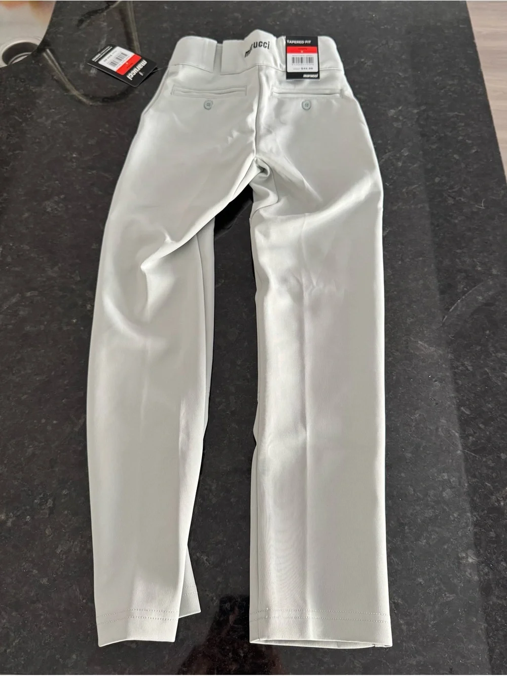 Marucci Youth Elite APEX Baseball Pant, Gray, Youth Small New Tapered Fit